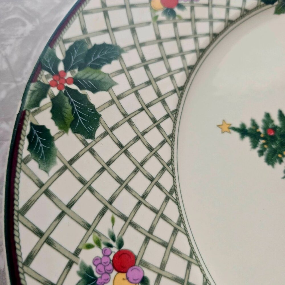 Mikasa Christmas Story Serving Plate 12.5" platter round romantic country dishw - Picture 7 of 9